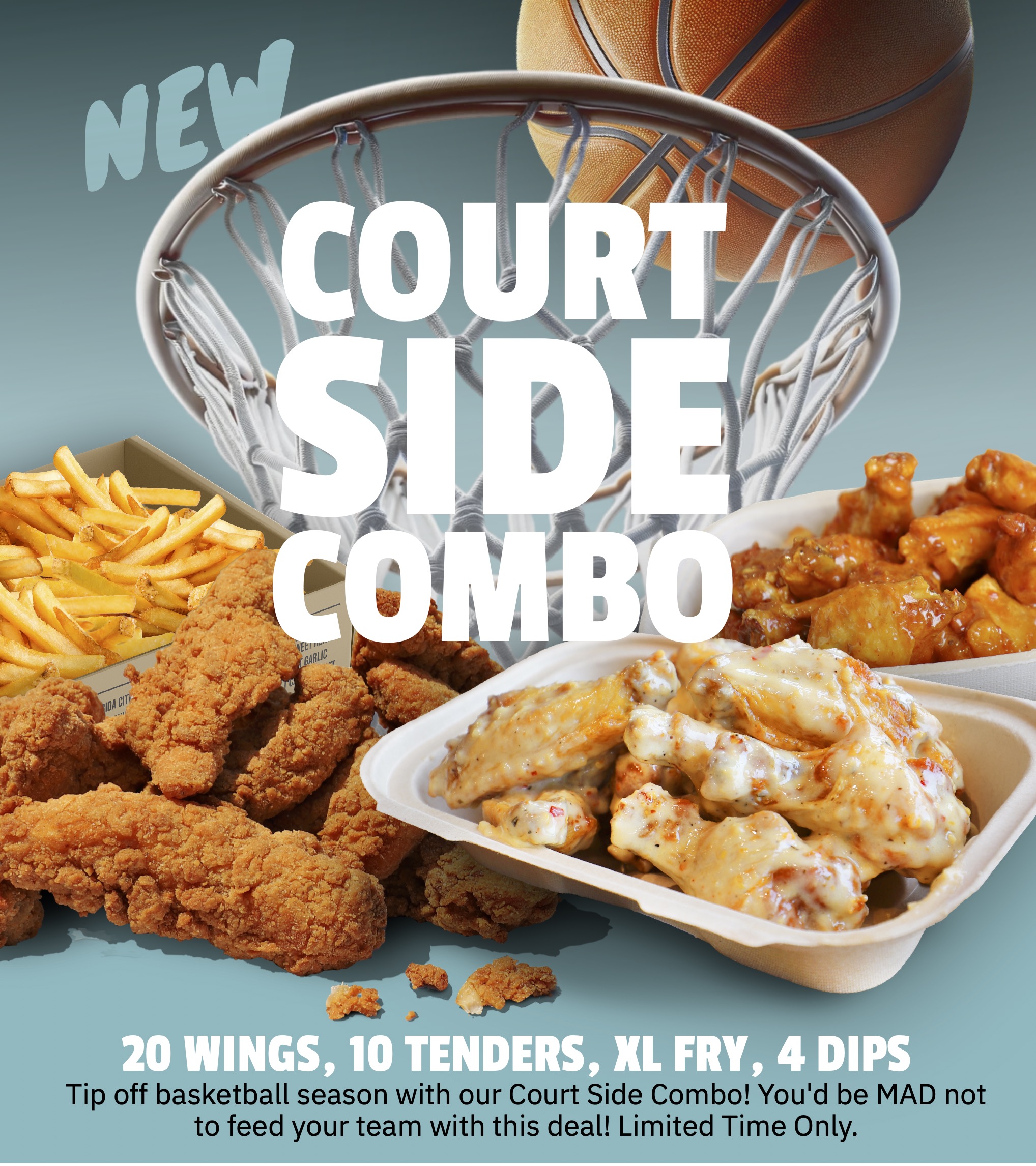 Order Our Medium 8 Piece Wing Combo